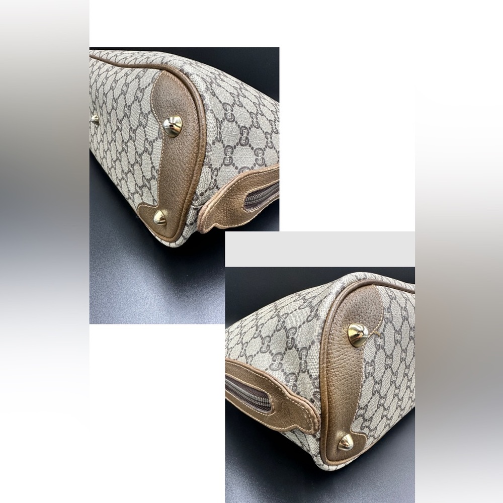 Gucci Brown Plus GG
Coated Canvas Boston Bag - Picture 14 of 15